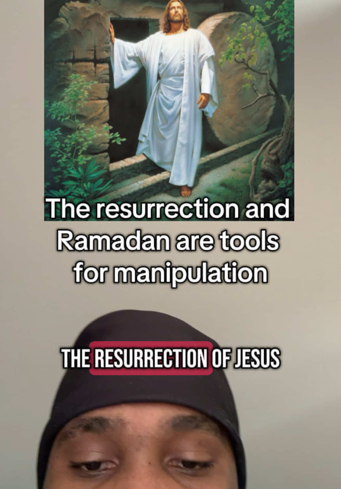 The resurrection of jesus and the yearly ramadan tradition sound like well though out forms of  mass manipulation. They act like blueprints showing how easy it is to fool people. #christianitytiktok #atheism #muslimtiktok #Ramadan #ressurection 