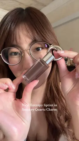 After @NANA made this brown liptint go viral, I HAD to try it for myself cause she looks so good with it on 😩🤎  Entropy gloss liptint in Smokey Quartz Charm #kbeauty #entropy #smokeyquartz #makeup #liptint 