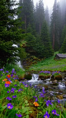 Riversong & Rose Petals 🌊🌸🎶 #CalmVibes #naturevibes #flowers 