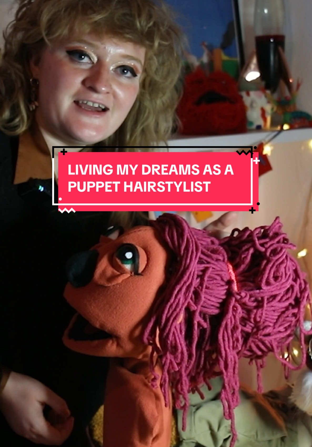 Brb quitting my job to become a puppet hairstylist! Full puppet video live now in my bio! follow along for more creative content (I did 2 all-nighters for this one my goodness me) #puppet #puppetmaker #puppettutorial #puppetmaking #muppets #puppettutorialeasy #easypuppettutorial #puppetclothes #puppetoutfit #fyp #foryoupage #puppetwig #puppethair #puppetwighowto #puppethair #puppetstylist #wigstyling #fun #creative #makersoftiktok 