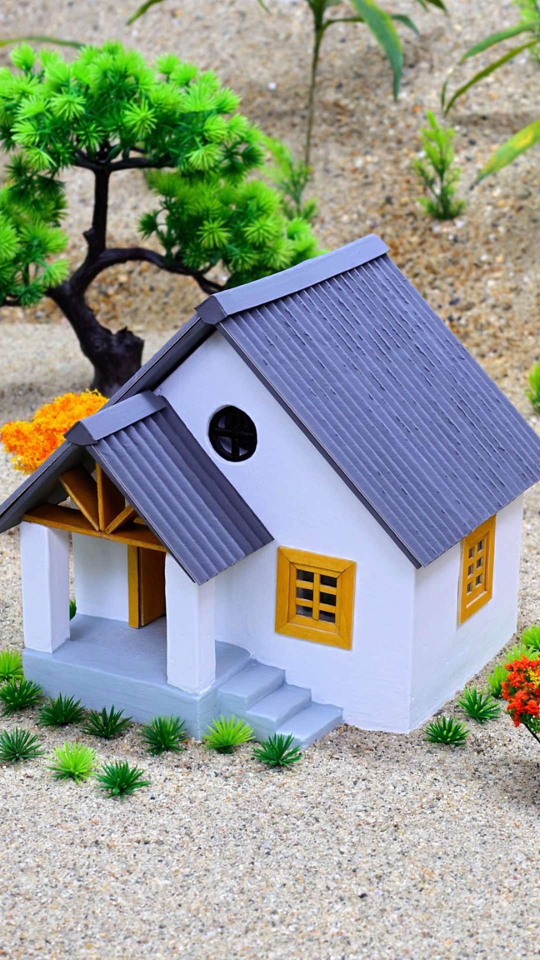 Beautiful 2-Roof House With Perfect Paint Color – Modern Civil Architecture #miniature #dreamhouse #vfuho #DIY #house #mrzofy