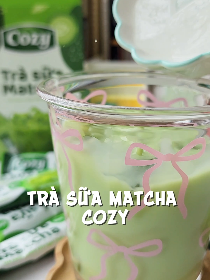 Trà sữa matcha hòa tan 3in1 Cozy #trasuamatcha #trasuacozy #trasuahoatan #trasuamatcha3in1 