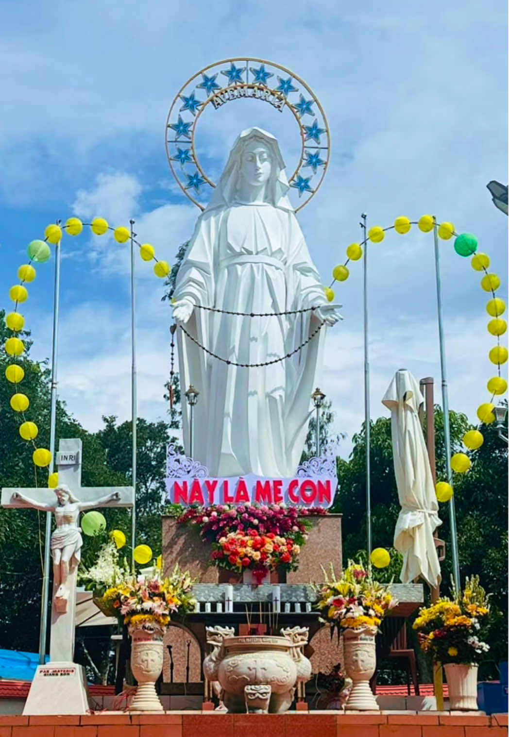 Hành hương Đức Mẹ Giang Sơn🤍 #catholic #conggiao #vaticano #conggiaovietnam #jesus #matta #maria #caunguyen #huynhtruonggiesu #gpbmt #ducmemaria #daklak #daklak47 #hanhhuongconggiao 