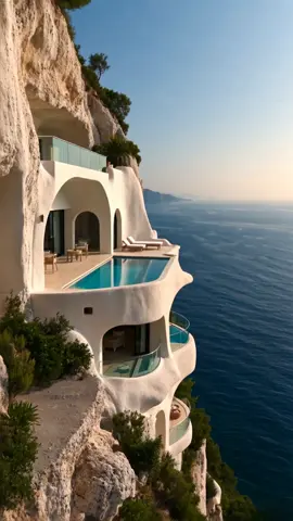 Une villa creusée à flanc de falaise, suspendue entre ciel et mer… Architecture organique, luxe absolu et vue infinie. Tu pourrais vivre ici ? 😍 #villa #luxuryvilla #villadeluxe #troglodyte #architecture #dreamhouse #oceanview #cliffhouse #luxurylifestyle #modernvilla #designinspiration #villaeurope #seaview #infinitypool #vacationmode #dreamhome #natureanddesign #cliffsidevilla #uniquehomes #beachhouse #coastalliving #housegoals #instavilla #mediterraneanstyle #architecturedreams #poolwithaview #minimalarchitecture #whitedesign #houseonacliff #villaarchitecture