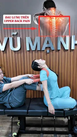 Giải toả đau mỏi vùng lưng trên. Hãy tập cùng em Mạnh nhé 💡 #vuducmanh76 #tips #upperbackpain 