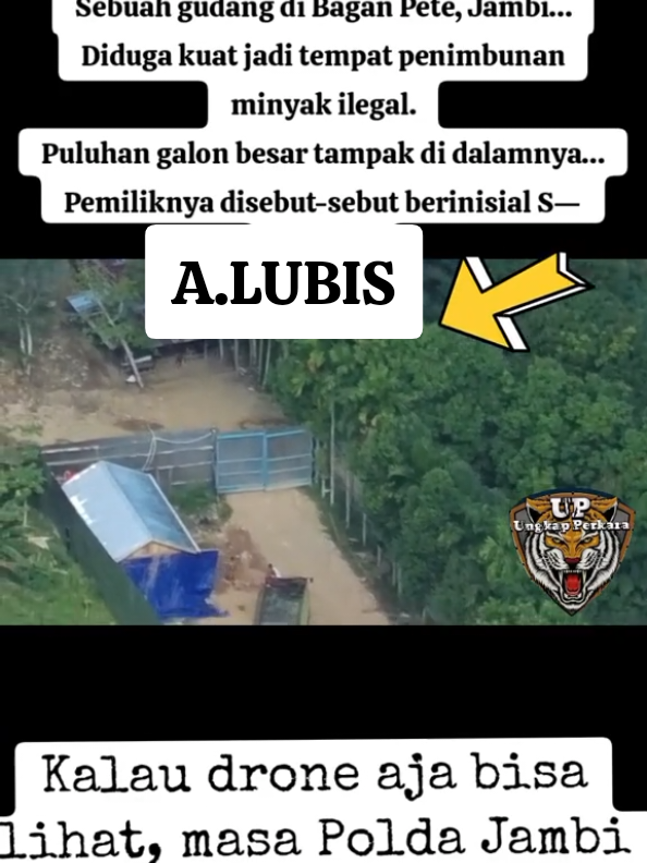 Drone Ungkap Aktivitas di Gudang Minyak Ilegal Diduga Milik A.Lubis #Jambi #MinyakIlegal #GudangIlegal #InvestigasiDrone #PoldaJambi #MafiaMigas #Lingkungan 