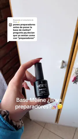 Respuesta a @𝓑𝓲𝓪𝓷🌙 #meline #esmaltesemipermanente #basecoat #soymanicurista #uñas #nails 