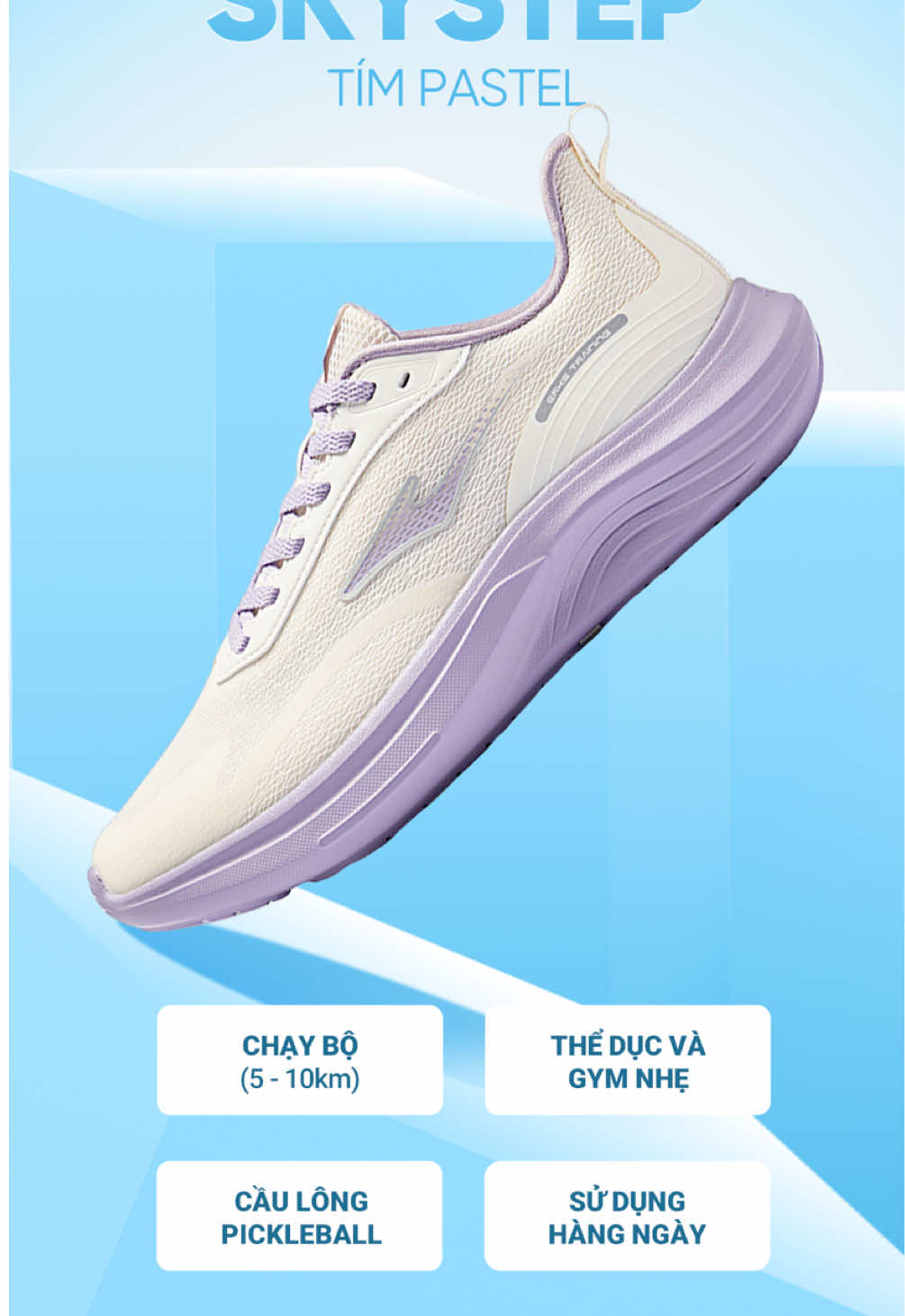 Bước một bước, quên cả mặt đường. Erke Skystep – êm đến mức bạn chỉ muốn đi xa hơn nữa #tiktokshop #tiktok #tiktoklive #ErkeRunning #giàynhẹêm #ErkeVietnam #giàynhẹêm #GiàyVậnĐộngViên #chaybothoinao #GiàyChạyBộ #GiàyTặngNón #giaythethaonamnu 