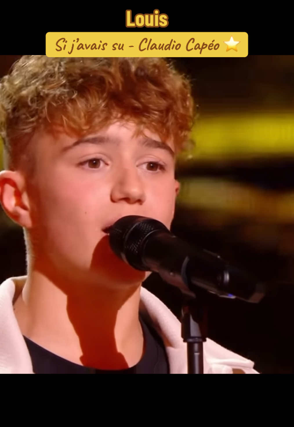 Si j’avais su - Claudio Capéo ⭐️ (Louis) #thevoicekids #claudio #france🇫🇷 #singing #music 