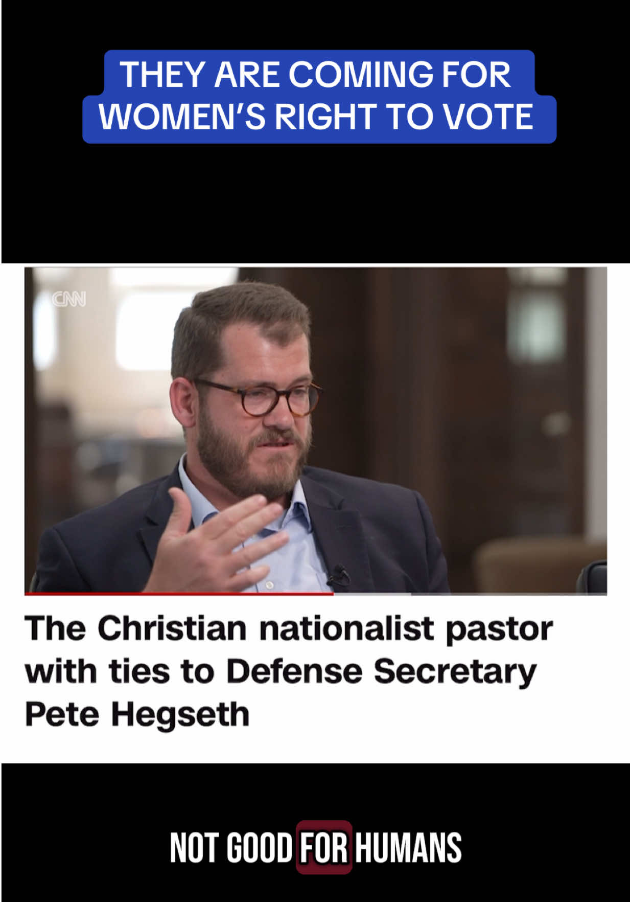 They will try to come for a woman’s right to vote and now they are saying it on tv. #womensrights #vote #petehegseth #womensempowerment #votersuppression 