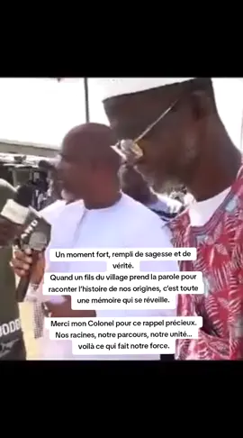 Un moment fort, rempli de sagesse et de vérité. Quand un fils du village prend la parole pour raconter l’histoire de nos origines, c’est toute une mémoire qui se réveille. Merci mon Colonel pour ce rappel précieux. Nos racines, notre parcours, notre unité… voilà ce qui fait notre force. #conakry_tiktok #cotedivoire🇨🇮 #seguela🇨🇮 #abidjan225🇨🇮 #abonnement #tiktokviral #vues #vuetiktok #likе 