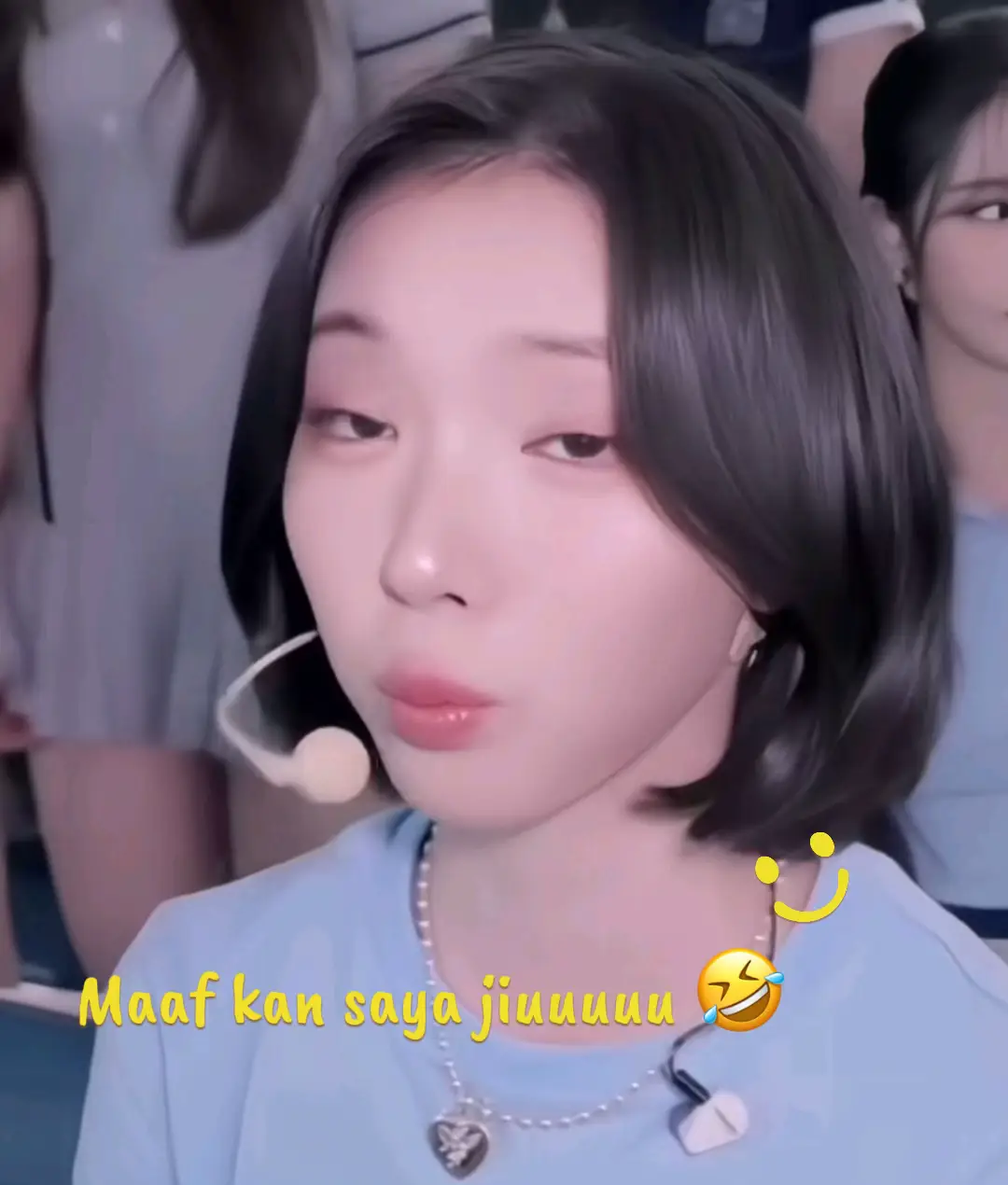 Hiohahahaahhiahaiahaia Maafkeeen 😂😂😂😆😆😆 #hearts2hearts #heart2heart #h2h #hearts2heartsindonesia #hachu #JIWOO #CARMEN 