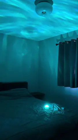 Got my daughter a night light for her bedroom. LED Starry projection light. Voltage: USB 5V, Power: 3W, Lamp Source: LED RGB, production characteristics: auto/remote control/ rotating/ RGB/ LED strips. #aurorawaterrippleprojector #tiktokshop #projectorlights 