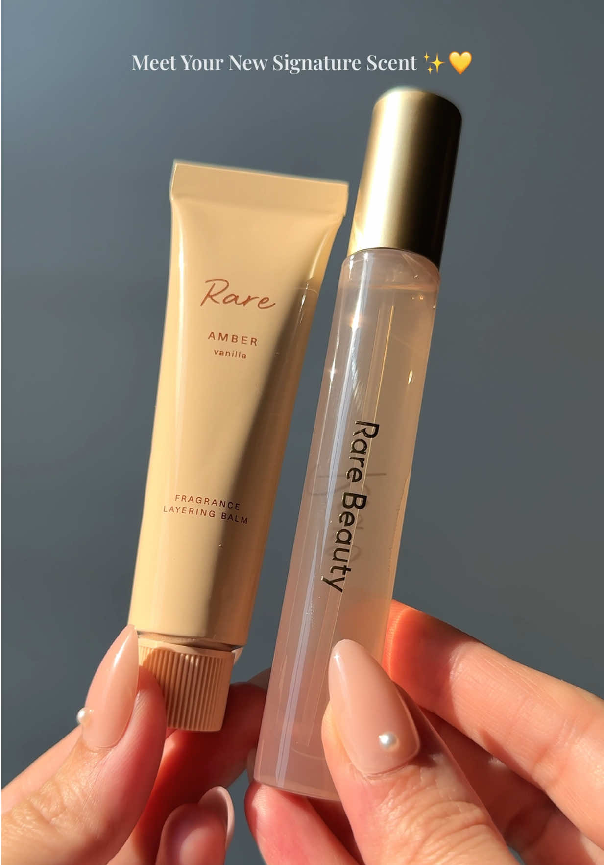 ✨This will make you unforgettable✨ Rare Beauty’s new Layering Balm + Eau de Parfum is sweet, warm, and impossible to ignore. Fragrance Notes: 🍋 Bergamot 🌿 Vanilla 🍬 Candied Amber 🍮 Caramel 🌲 Sandalwood Layer it once — and let them remember you forever. 🤎✨ #rarebeauty #rarebeautyperfume #selenagomez #viralvideo #viralperfume