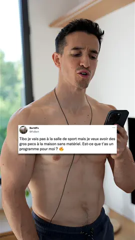 Programme pectoraux à la maison sans matériel !! 🔥