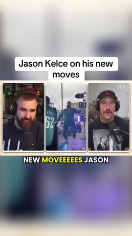 Jason Kelce hitting the running man🏃‍♂️ @New Heights @NewHeights POD #newheights #newheightspodcast #newheightshow #runningman 