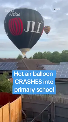 Witnesses said it 'looked like the people were going to fall out' when speaking to the press. #hotairballoon #bristol #crash #uknews #news #ukheadlines #breakingnews 