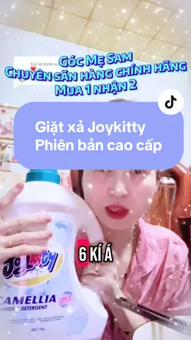 Trả lời @Mẹ em Kít ❤️  Ời ơi em xin thề là nó thơm, phiên bản nước giặt xả joykitty cao cấp hương hoa trà đắt xiền sang trong hỏng có chỗ chê @Mẹ Sam mua gì đó??  @GÓC MẸ SAM  @GÓC MẸ SAM 