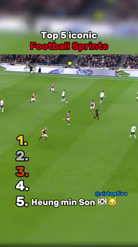 Top 5 iconic football sprints 🏃🏃 #football #sports #viral #goviral #blowthisup #speed #Running 