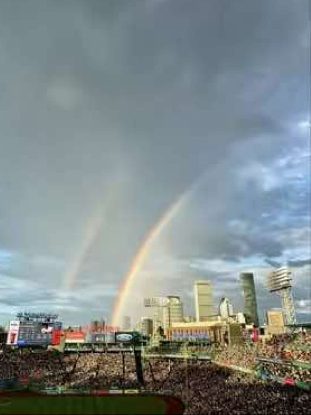 still not over this 🌈🫶 #tiktokbaseballcampaign #boston #MLB #redsox #fenwaypark #rainbow #romanticizeyourlife 