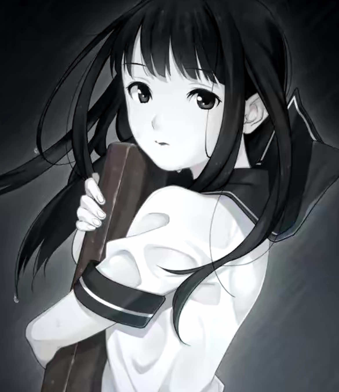 Mizuki, get behind me. #natsunokusari #natsunokusariedit #mizukishirai #shiraimizuki #visualnovel #vn #edit #cirrenno #fyp 