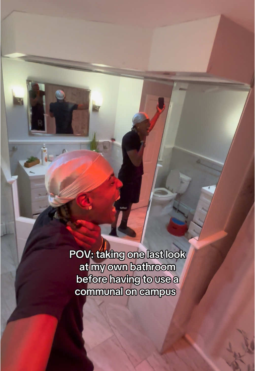 no more hour concerts 😪 #fyp #Viral #jadenmoseley #relatable #pov #povs #Funny #college #collegelife #dorm #dormlife #bathroom #pov #povs #communalbathroom 