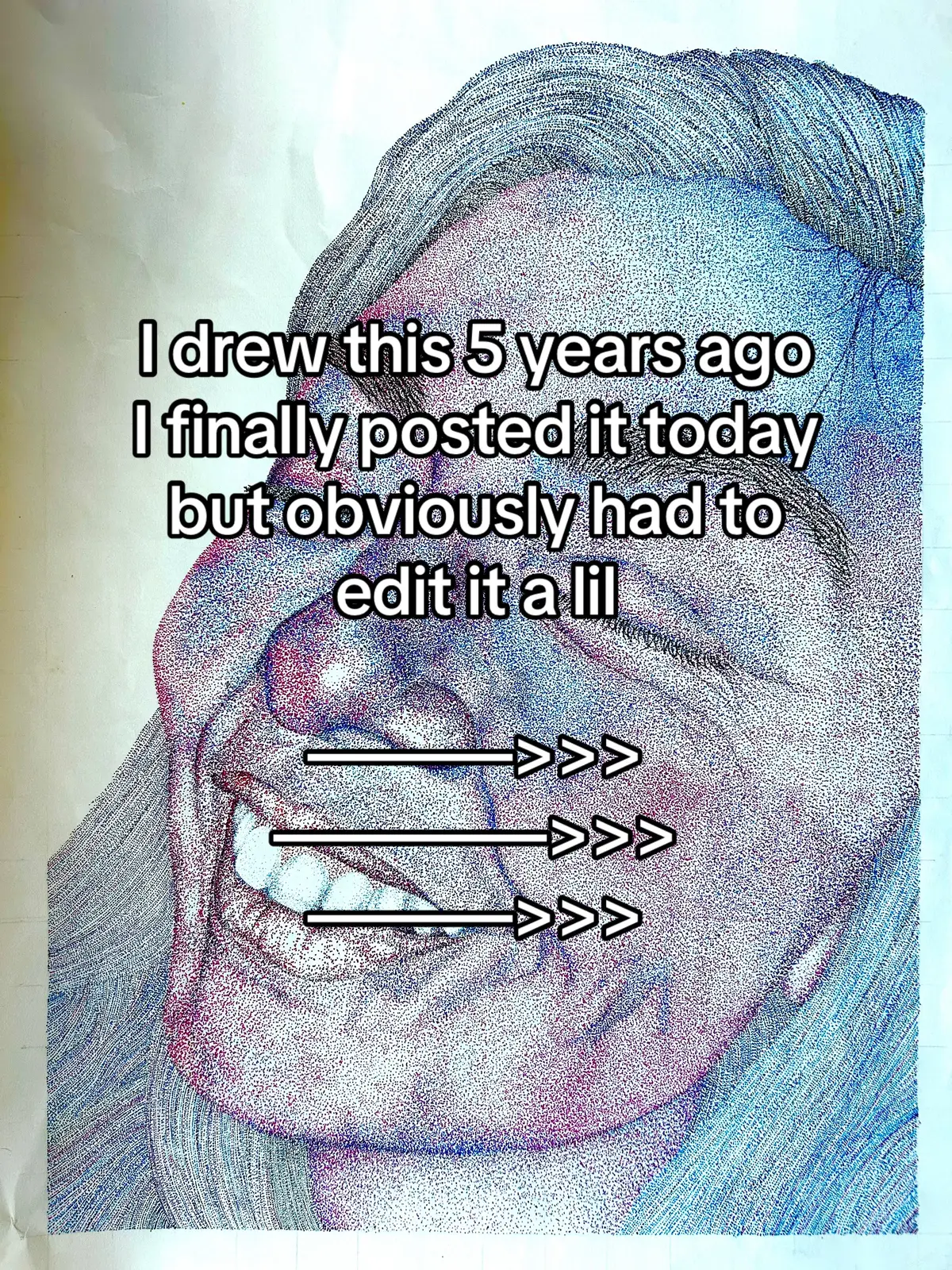 This took a year off my life #pointillism#artwork#edit