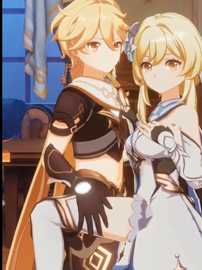 #aether #lumine #GenshinImpact 