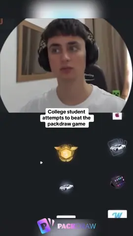 College student attempts to beat the packdraw game #kickstreaming 