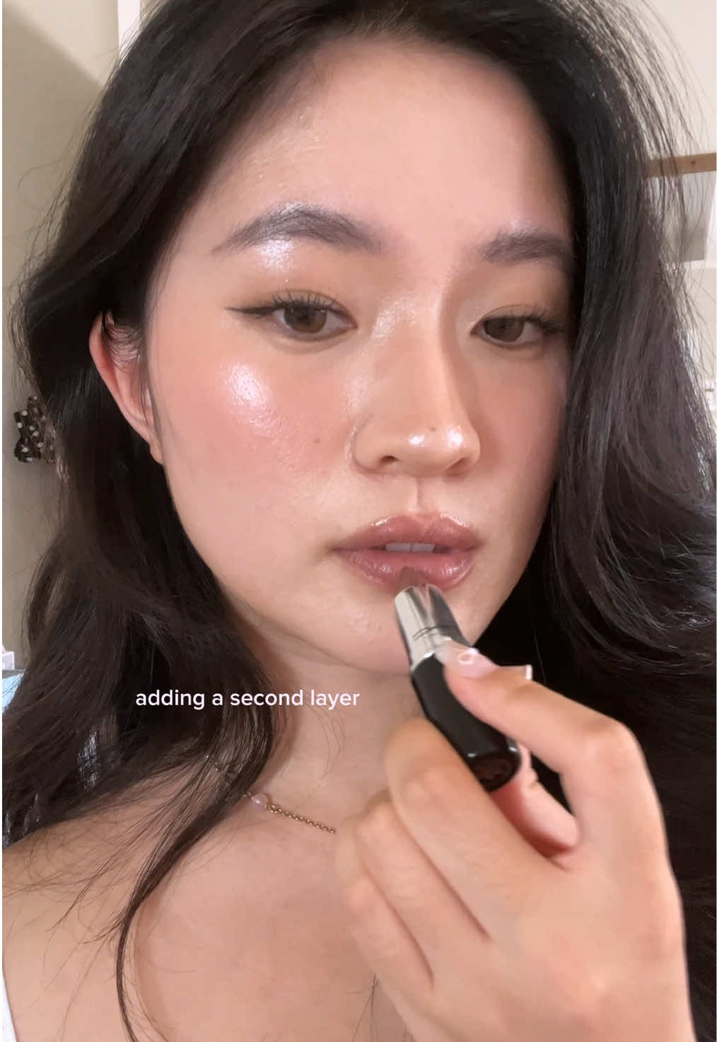 prettiest cool tone lippie @M.A.C Cosmetics Store 🤎 this is the shade alone time! #maclipstick #macalonetime #alonetimelipstick #makeup #makeupreview 
