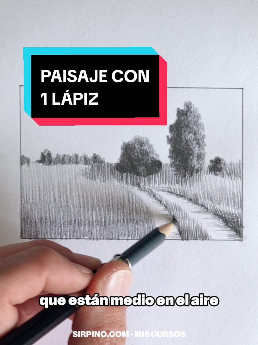 ¿Sos principiante con el lápiz? Practica conmigo este ejercicio. Utiliza el lápiz que tengas (Yo tengo un 6B) y vamos a crear diferentes tonos de gris con la presión que hagamos sobre la hoja. De esta forma vamos a crear sombras y volumen en nuestro dibujo. Si querés aprender a fondo estos ejercicios, adquirí mis CURSO DE DIBUJO para Principiantes en SIRPINO.COM  #dibujos #paisaje 