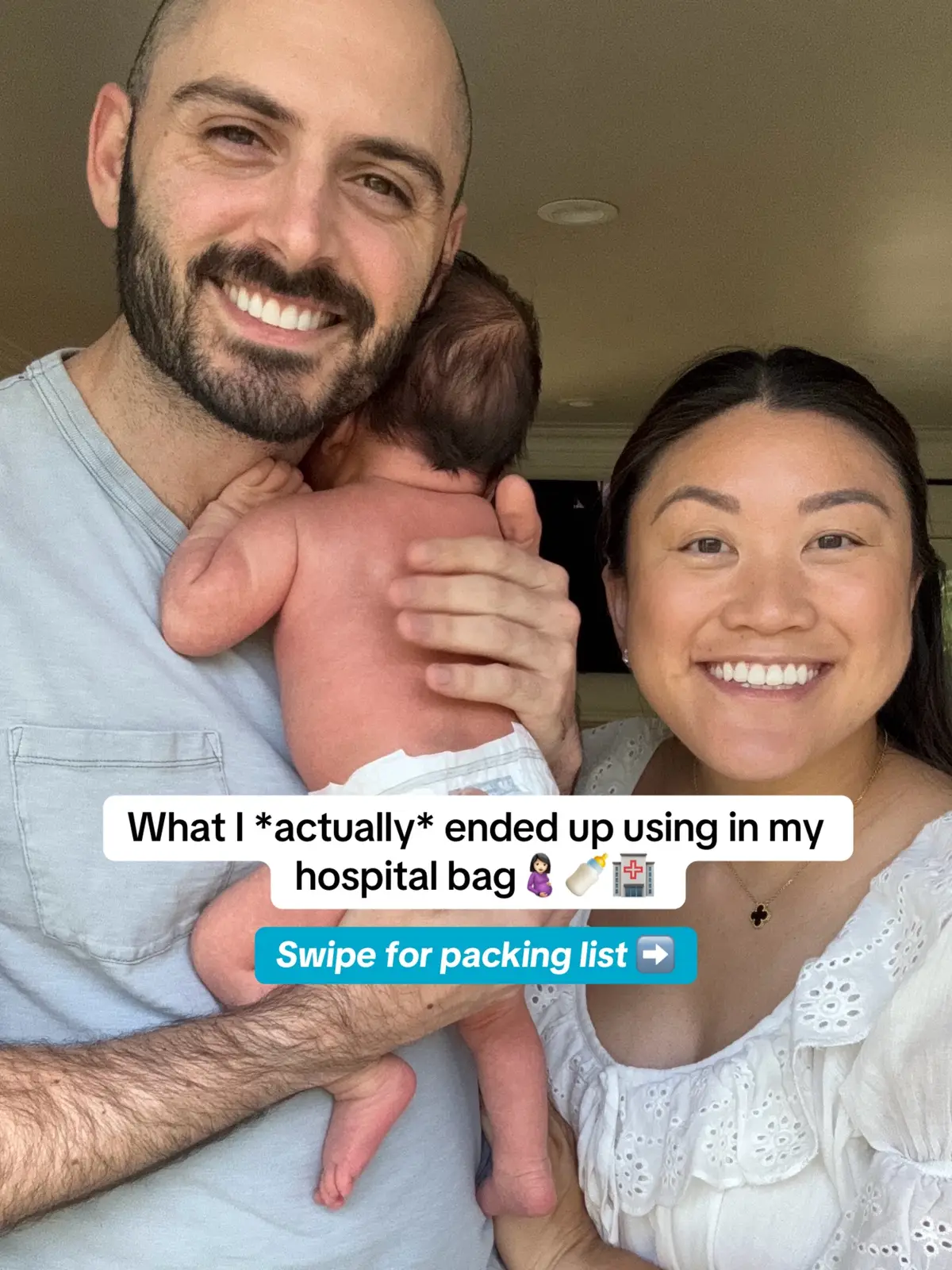 About a month ago, I posted what I was packing in my L&D hospital bag and got so many helpful recs for what to bring. In true FTM form, I totally overpacked so here’s the run down of what I actually used! The absolute essentials for me were my daily toiletries/makeup products, long phone charger, shower shoes, compression socks (wear these during the whole admission to help prevent swelling!!), snacks, and comfy outfit for the drive home. I totally thought I was going to be wearing my own cutie PJs and cuddling in my fuzzy blanket but truthfully there’s just so much fluid in the whole process (amniotic fluid, lochia, urine- sorry for the visual it’s gross but it’s true…) that I ended up using the hospital gowns and linens instead. Ultimately it comes down to what will bring you comfort and calm so if you feel like you want to bring those things, you do you!  #creatorsearchinsights #hospitalbag #pregnancy #birth #firsttimemom 