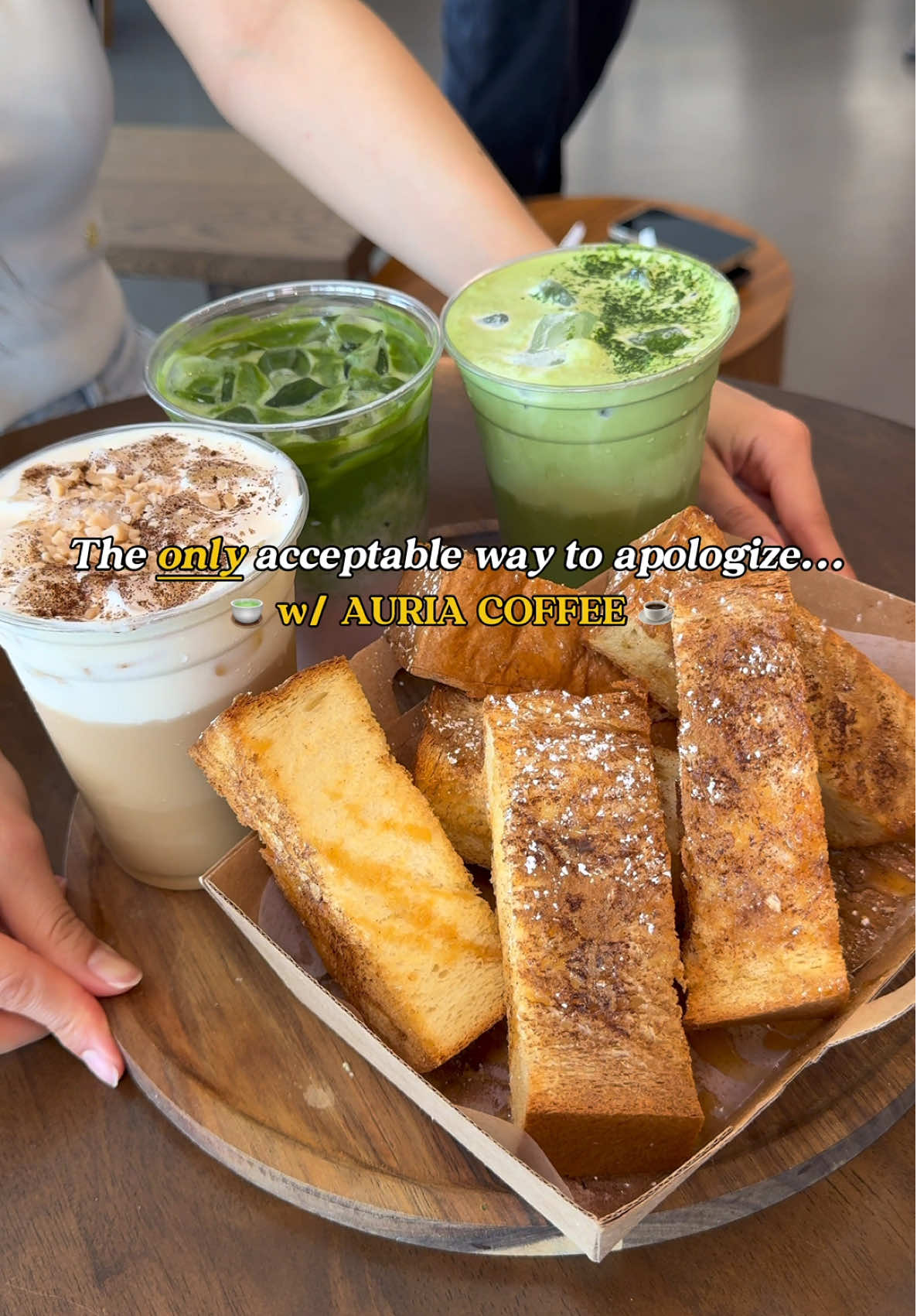 The only acceptable apology? A tray overflowing with Auria’s handcrafted drinks and decadent desserts—guaranteed to make anyone forgive you 😉☕️ . . . 📍Auria Coffee- 5254 Beach Blvd, Buena Park, CA ⏰ 8 AM - 11 PM Daily . . . #occoffee #localcoffeeshop #coffeelove #orangecounty #buenapark #ocfoodie #lafoodie #cafevibes  New Coffee Shop in Orange County, Best Coffee in Buena Park 
