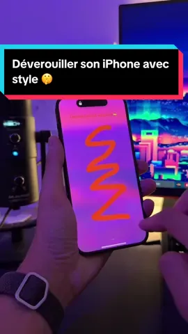 Déverrouiller son iPhone, mais avec style 😉 #iphone #ios #apple #astuceiphone 