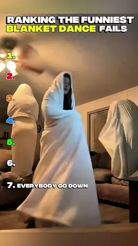 Ranking the funniest blanket dance fails. #rank #funnny #viral #foryou #foryoupage #fyp #short #viralvideo #trending #unfreezemyacount 