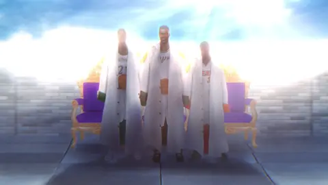 Introducing: The 3 Admirals (who else do y’all want to see as marines?) #nbaedit #NBA #davidrobinson #kevingarnett #dwyanewade #onepiece #onepieceedit #edit #animeedit #onepieceanime #luffy #lebron #stephcurry #jokic #giannis #traeyoung #bamadebayo #devinbooker q