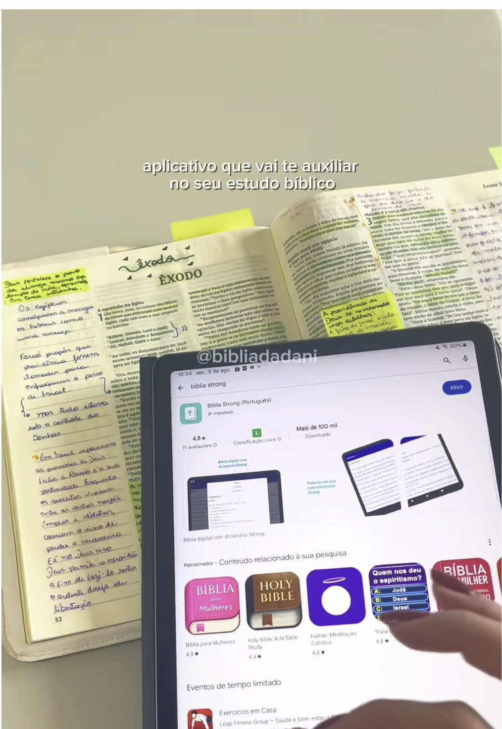 Estudo Bíblico: aplicativo. #bibliasagrada #estudobiblico #jesus #cristao #deus 