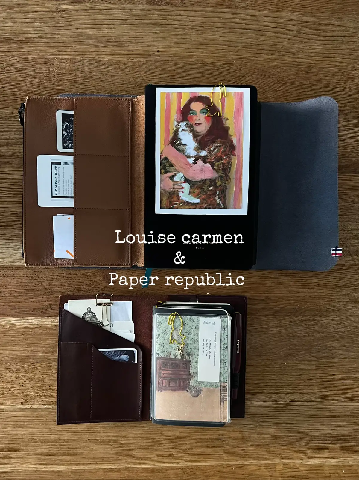 Two planners. One life. Endless clarity. 🖊️✨ My @paper republic keeps my creativity alive — it’s my go-to for daily life on the go, vision planning, learning and staying inspired 💭 My @louisecarmen_paris is all the main compartments: appointments, journaling sketches and staying on track of my business 🗂️ Together? They help me stay grounded, organized, and totally in control of my day. Can’t live without either 🖤 #PlannerAddict #LouiseCarmen #PaperRepublic #DailyRoutine #Plannertok #ProductivityTools #mypaperrepublic 