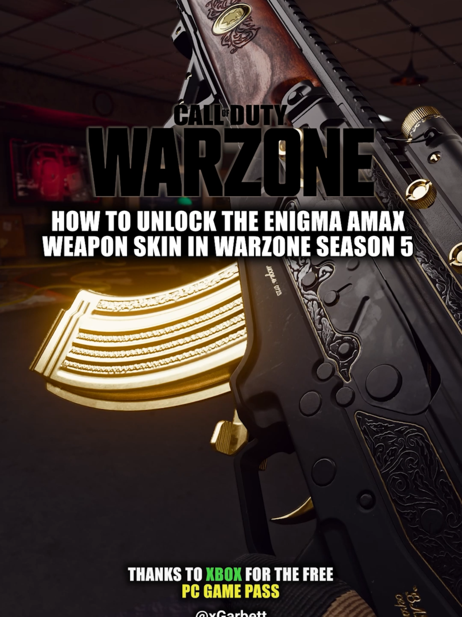 Warzone: How to Unlock Enigma AMAX Blueprint Season 5 Stadium Easter Egg guide #warzone #blackops6 #callofduty #warzoneseason5 #codwarzone #callofdutywarzone #easteregg #eastereggs #verdansk #warzoneclips