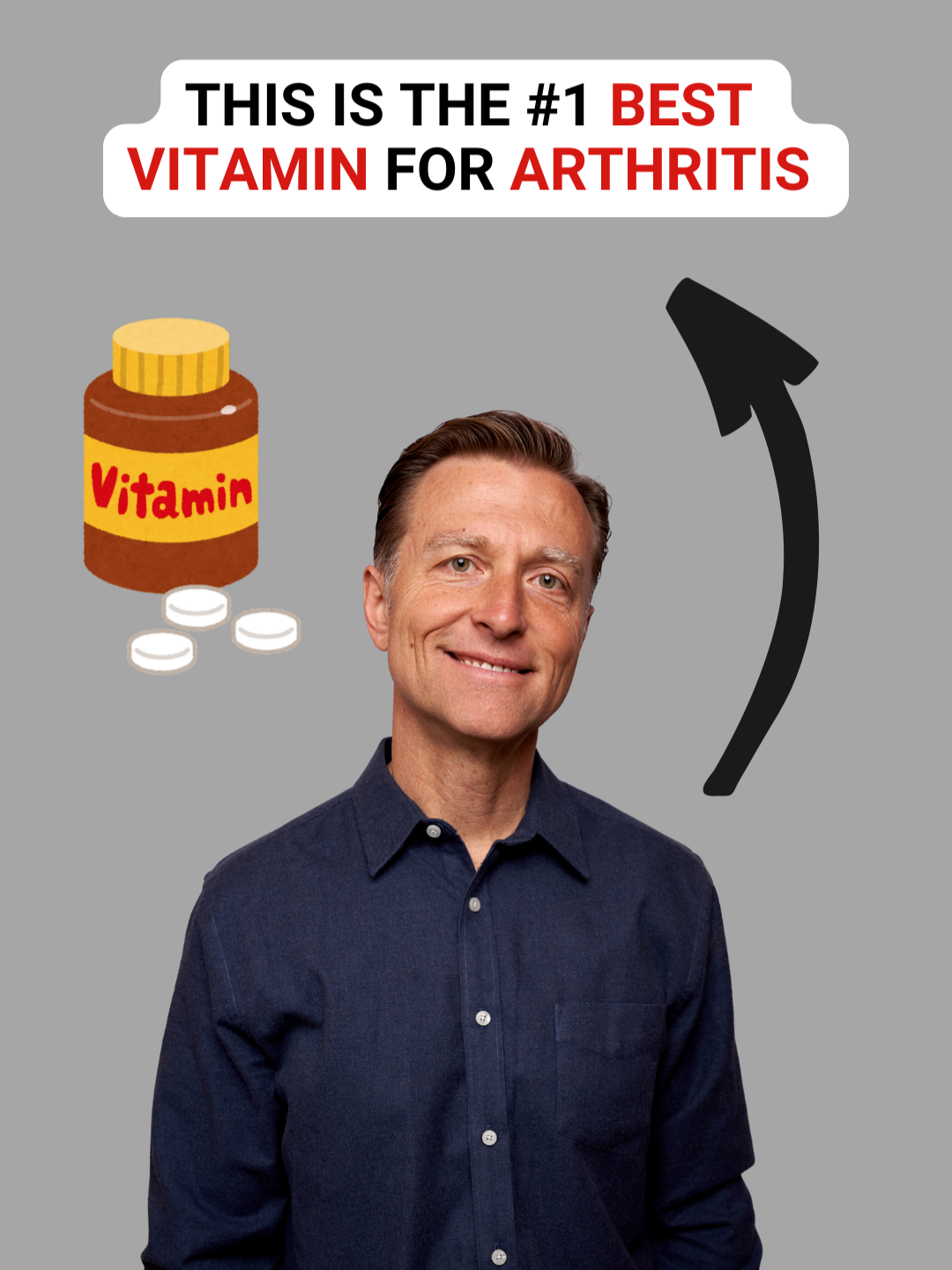 Did you know taking this vitamin helps arthritis? #drericberg #arthritis #jointpain #vitamin