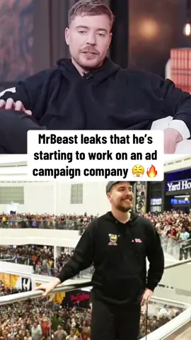MrBeast leaks that he’s starting to work on an ad campaign company #mrbeast #viral #fyp 