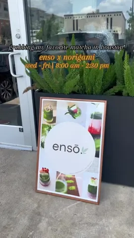 if you’ve been wanting to try enso without waiting in a long line, here is your chance!! for the month of august, enso will be at norigami on wednesday- friday from 8:00 am to 2:30 pm 🍵 my personal faves are:  • pandan 💚 • ube 💜 catch me there every friday this month!!! @ensohtx  #houston #houstontx #houstontexas #matcha #matchalatte #cafe #matchalover #popup #thingstodoinhouston 