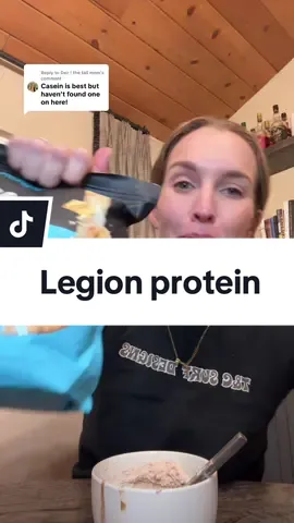 Replying to @Dez | the tall mom such a yummy casein protein! Legion has been my favorite for years #legionprotein #protein #proteinsnacks 