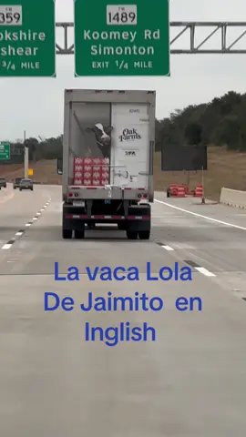 #greenscreenvideo# la vaca Lola de Jaimito pero en inglés el chofer no habla castellano.