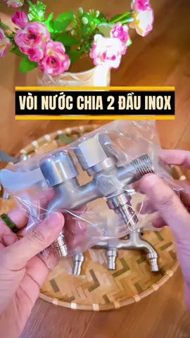 Vòi nước chia 2 đầu inox – Bền – Tiện – Tiết kiệm! #voinuoc #phukiennhagiat #inox304 #AnhMocHome #104 #giadung #dcgr #xh 