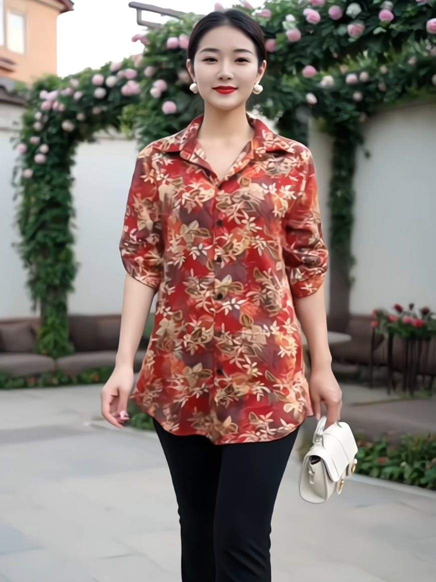 Áo Sơ Mi Lụa Thêu Họa Tiết Hoa Lá Thổ Cẩm Tặng Mẹ,Vải Lụa Mango ,size Lớn.#setdo #setdotrungnien #aotrungnien #aomi #sominu #aosomi #aosominu #aosomitrungnien #thoitrangnu #fyp #foryou #foryoupage #capcut #xuhuong #trending #viral #viralvideo #thoitrangtrungnien #dotrungnienrmt 