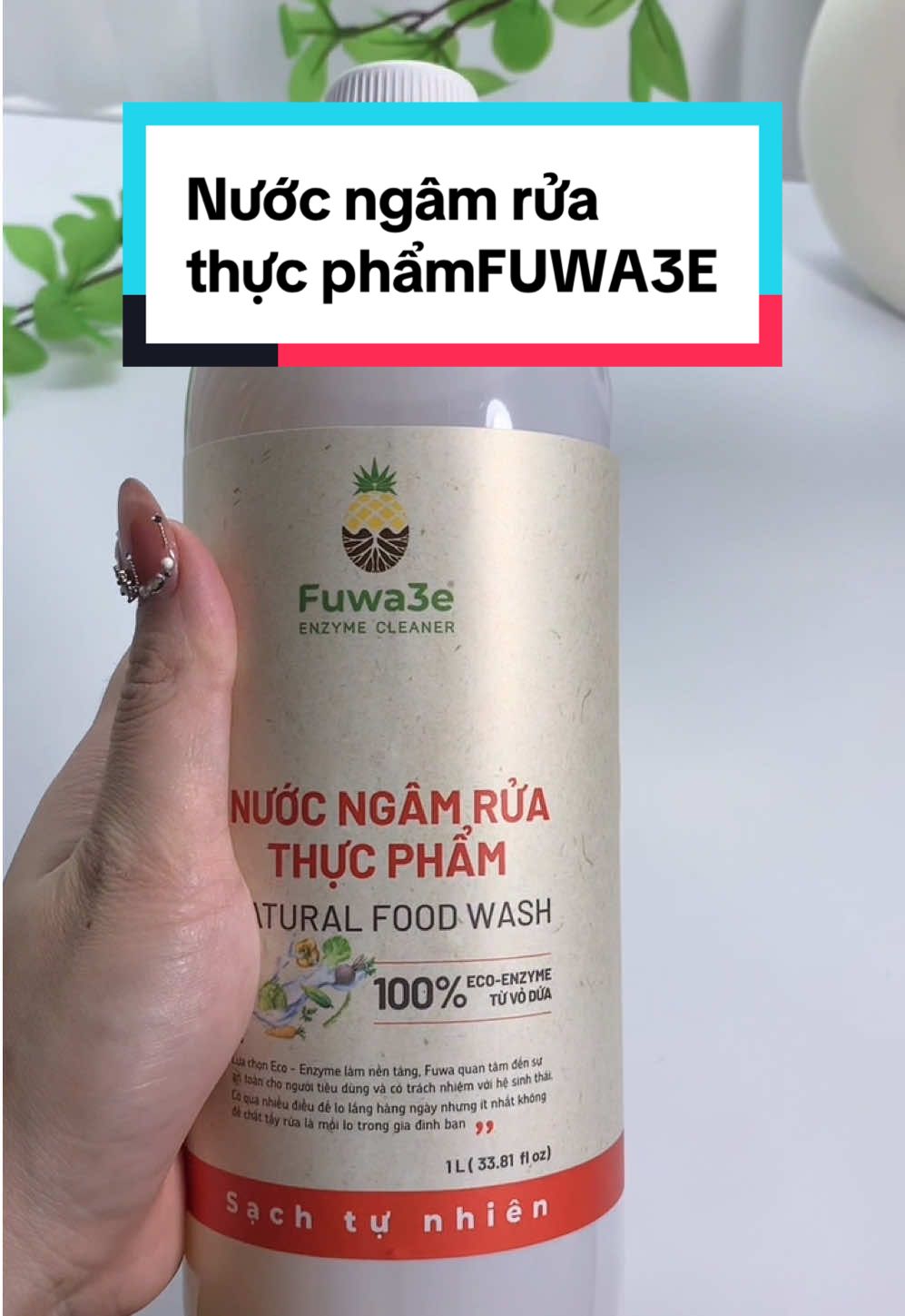 Ngâm 20p-sạch bay hoá chất🍎FUWA3e cho bữa ăn an toàn! #fuwa3e #ngamruathucphamfuwa3e #raucuquasach #taphoanhabi