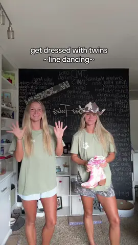 Sid forgot how to dress for line dancing #grwu #grwm #twins #funny #linedancing 
