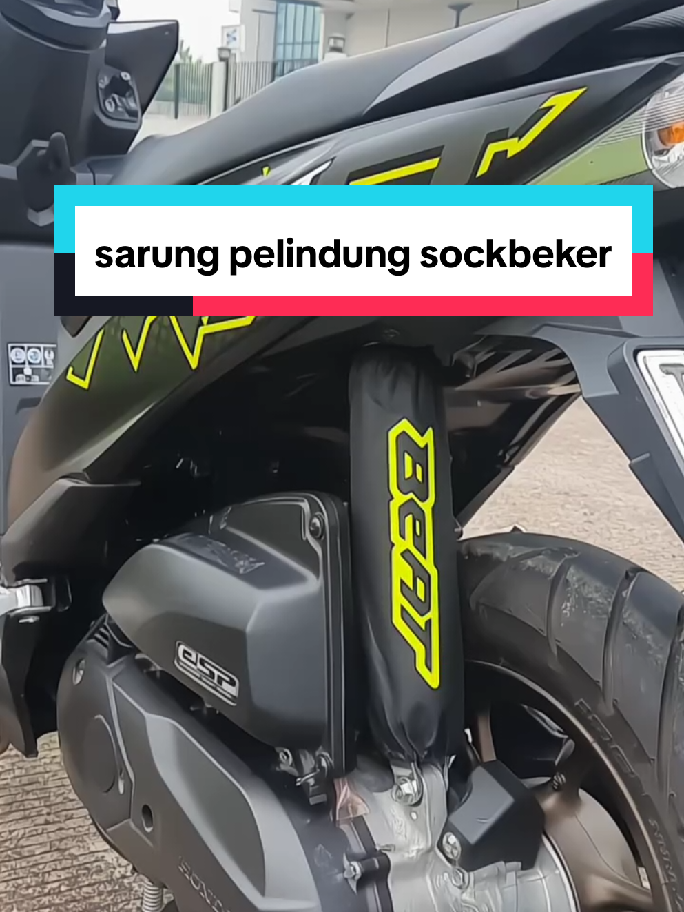 sarung pelindung sockbreker harganya cuma 10ribuan. #covershockbeat #pelindungshockbreaker #asesorismotor #wibgajian 