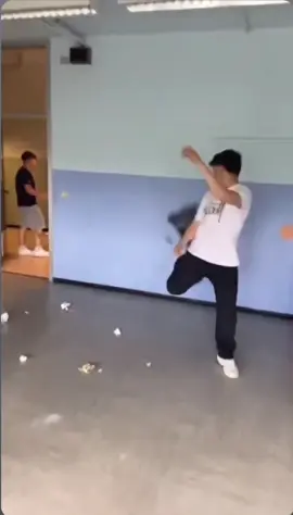 Goal!! 🤣🤯🤯  #football #bin #classroom #funny #viral #fyp